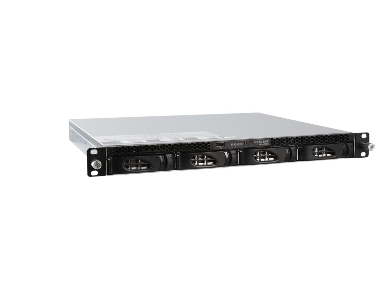 NETGEAR ReadyNAS 3138 1U Rackmount 4Bay Network Attached Storage, Diskless (RN3138100NES