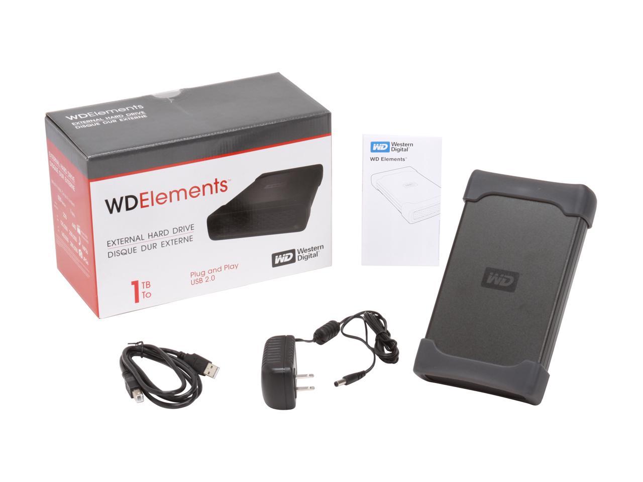 Western Digital WD Elements ENCLOSURE ONLY new external Hard Drive Case PC MAC 