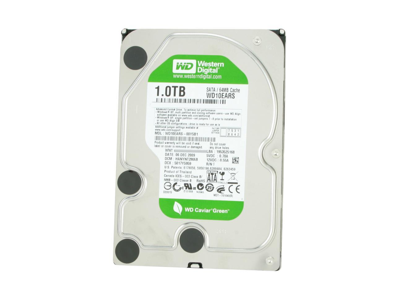 Western Digital WD Green 1TB 5400 RPM 3.5