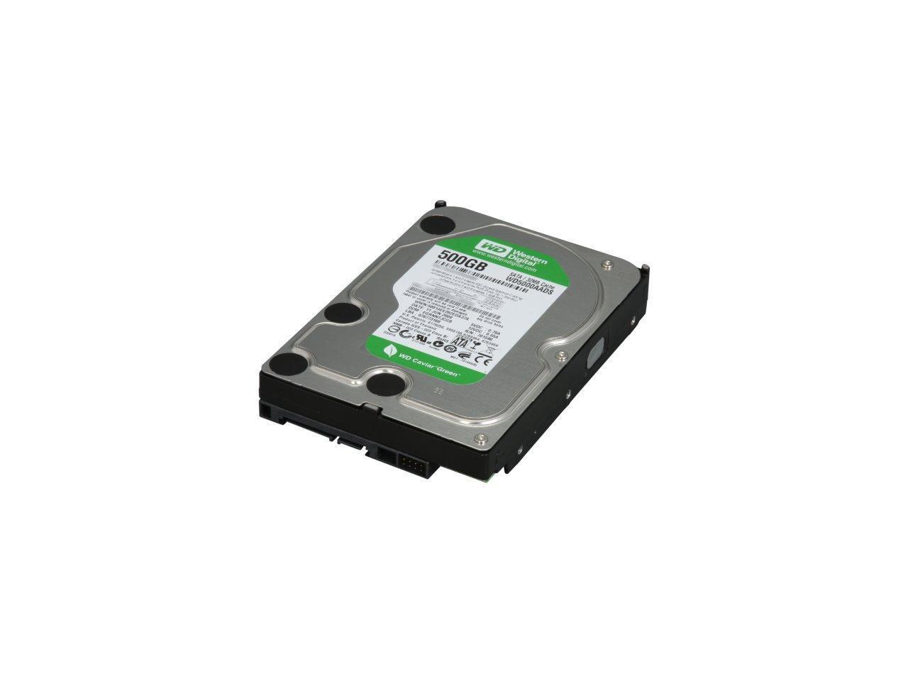 Western Digital WD Green WD5000AADS-20PK 500GB 32MB Cache SATA 3.0Gb/s ...