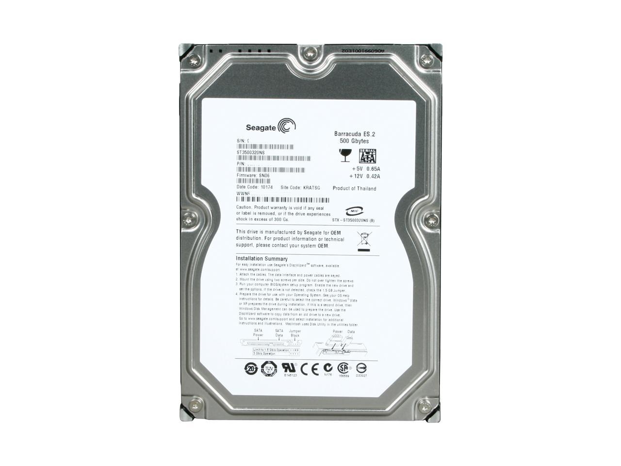 Data Recovery Service Seagate Barracuda ST3500320NS 7200.11 firmware brick issue 