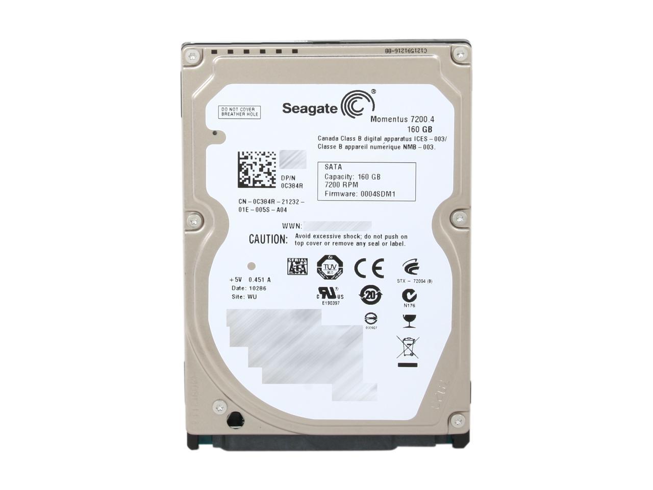 Refurbished Seagate Momentus 7200.4 2.5 Internal 500GB 