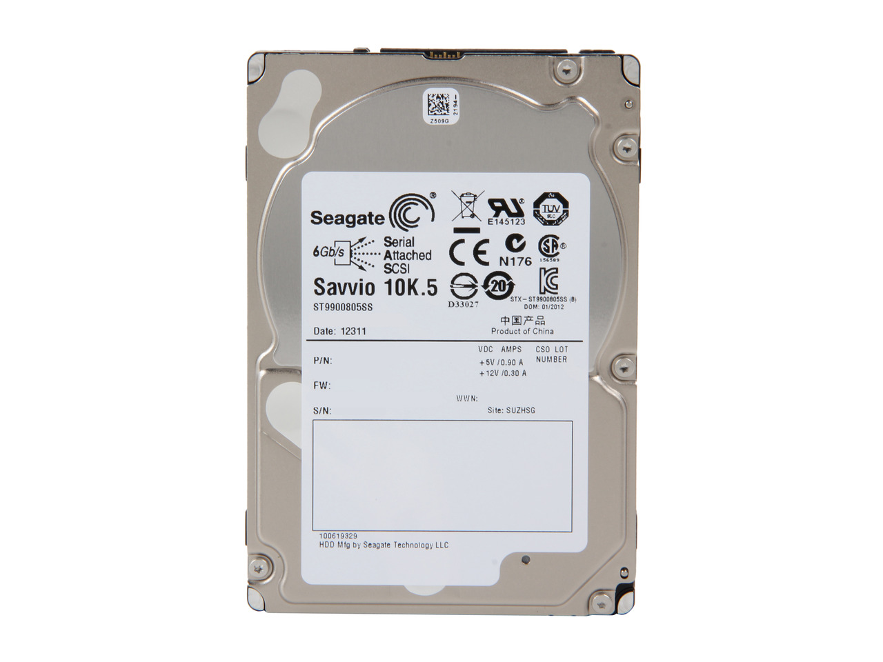 Seagate Savvio 10K.6 900GB 2.5 Internal Hard Drive - SAS 6Gb/s 10K RPM