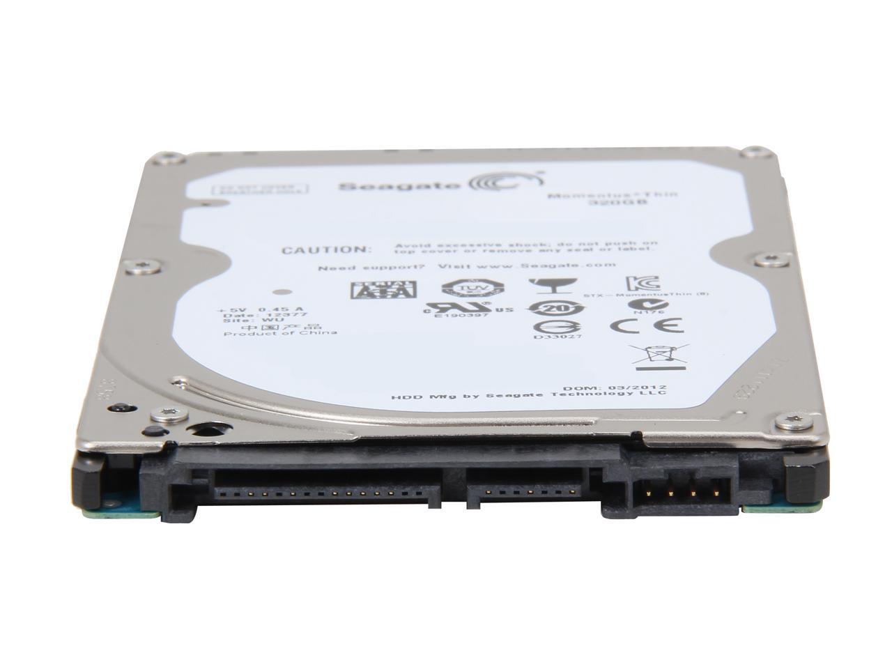 Seagate Momentus Thin ST320LT020 320GB 5400 RPM 16MB Cache SATA 3.0Gb/s ...