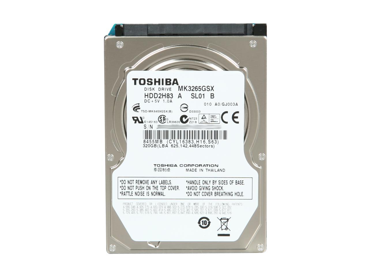 大人の上質 Toshiba MK3255GSX 320GB 5400 RPM 8MB Buffer SATA-II 7