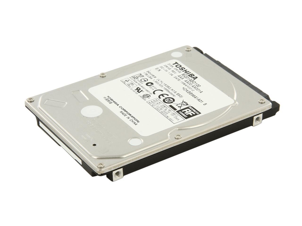 TOSHIBA MQ01ABD100M 1TB 5400 RPM 8MB Cache SATA 6.0Gb/s 2.5" Notebook Hard Drive 