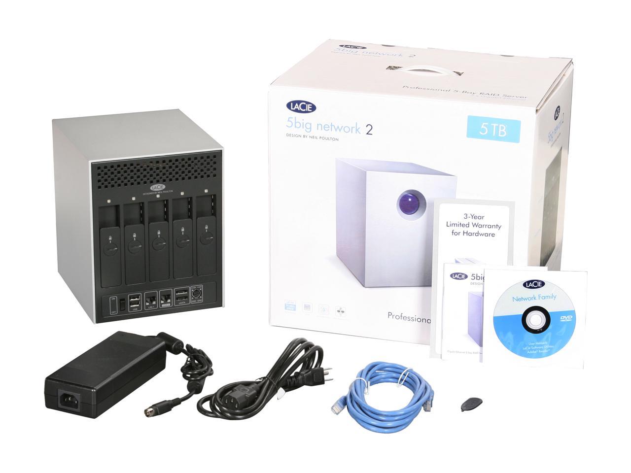 LACIE 301511U 5big Network 2 Professional 5Bay RAID Server