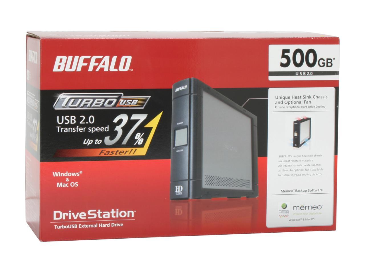BUFFALO DriveStation TurboUSB 500GB USB 2.0 3.5" External Hard Drive