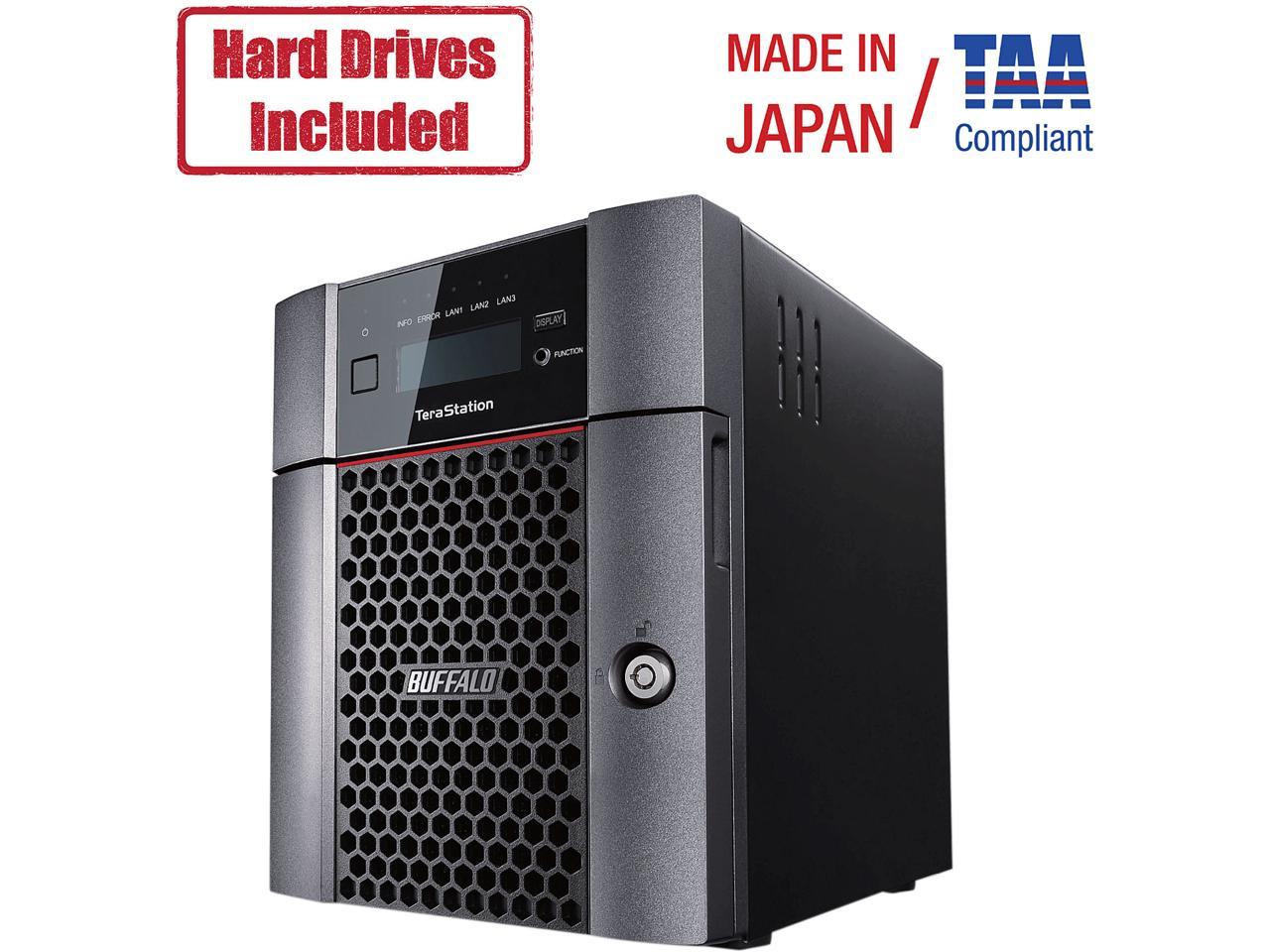 Buffalo Terastation 5410dn Desktop 4 Tb Nas Hard Drives Included 2 X 2tb 4 Bay Newegg Com