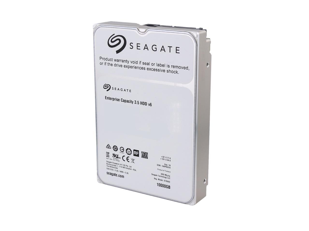 SEAGATE Enterprise Capacity 10TB SATA HE6 7200rpm SATA serial ATA 6Gb/s 256MB cache 8,9cm 3,5Zoll 24x7 BL