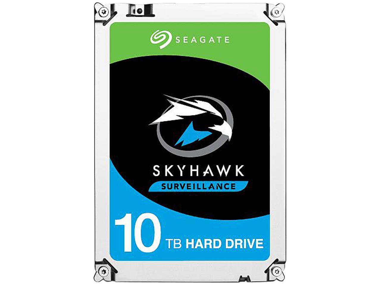 3.5 Inch SATA 6Gb/s 256MB Cache for DVR NVR Security Camera System with Drive Health Management Frustration Free Packaging Seagate Skyhawk 10TB Surveillance Internal Hard Drive HDD ST10000VX0004