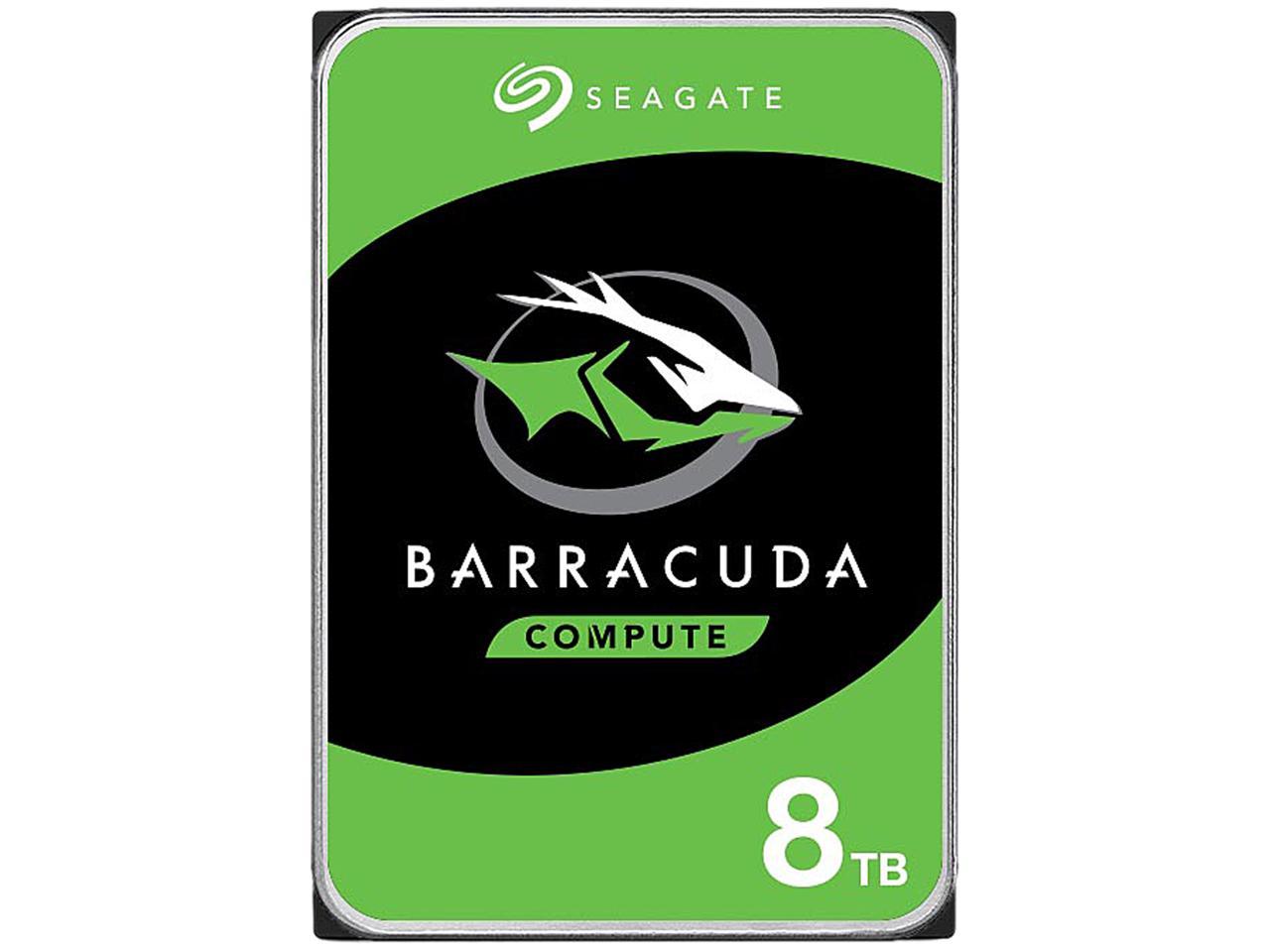 Seagate BarraCuda ST8000DM004 8TB 5400 RPM 256MB Cache SATA 6.0Gb/s 3.5