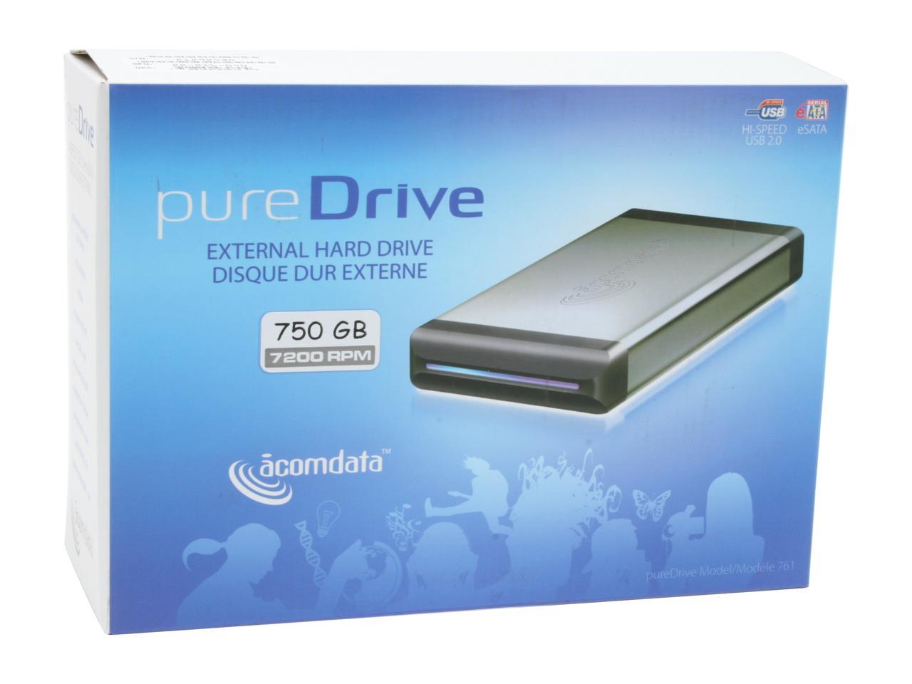 PureDrive 750GB USB 2.0 / eSATA 3.5" External Hard Drive