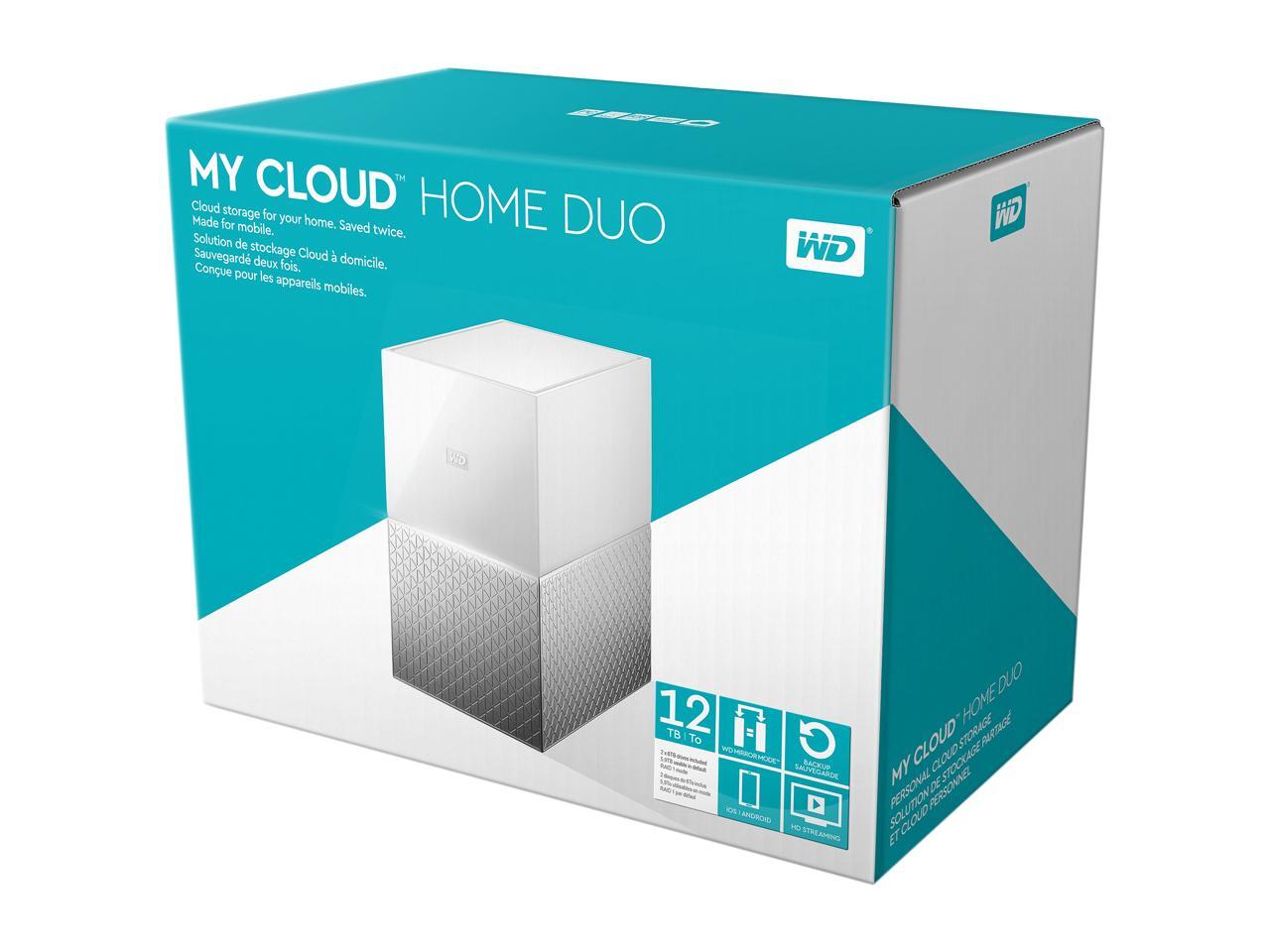 WD 12TB My Cloud Home Duo Personal Cloud Storage