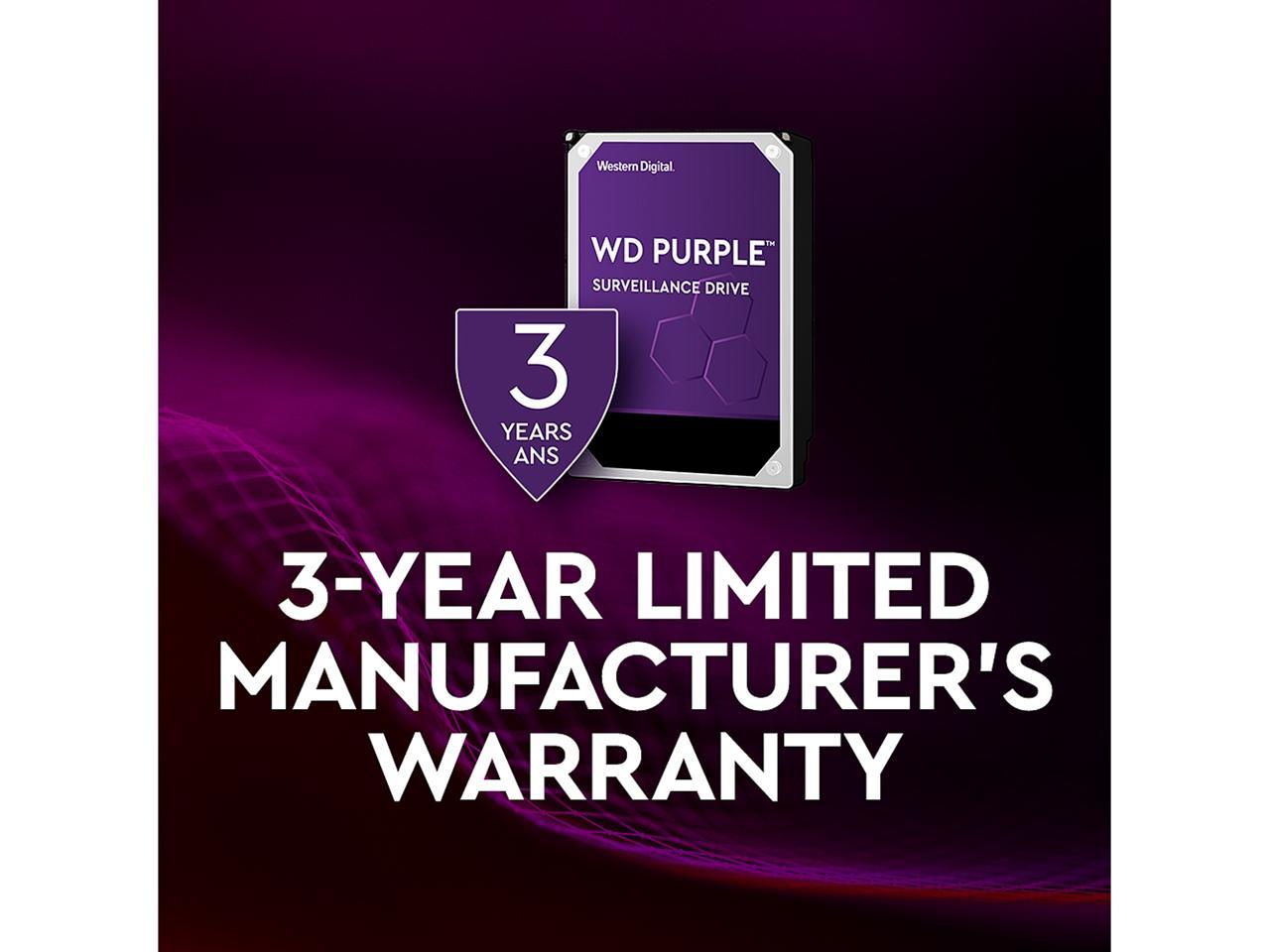 WD Purple WD121PURZ 12TB 7200 RPM 256MB Cache SATA 6.0Gb/s 3.5
