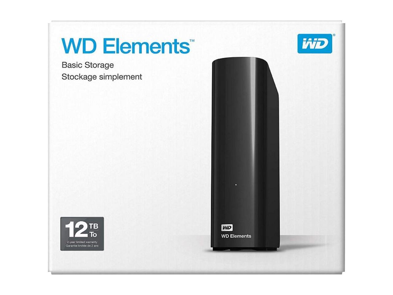 新品未開封】WD Elements Desktop 12TB USB 3.0-