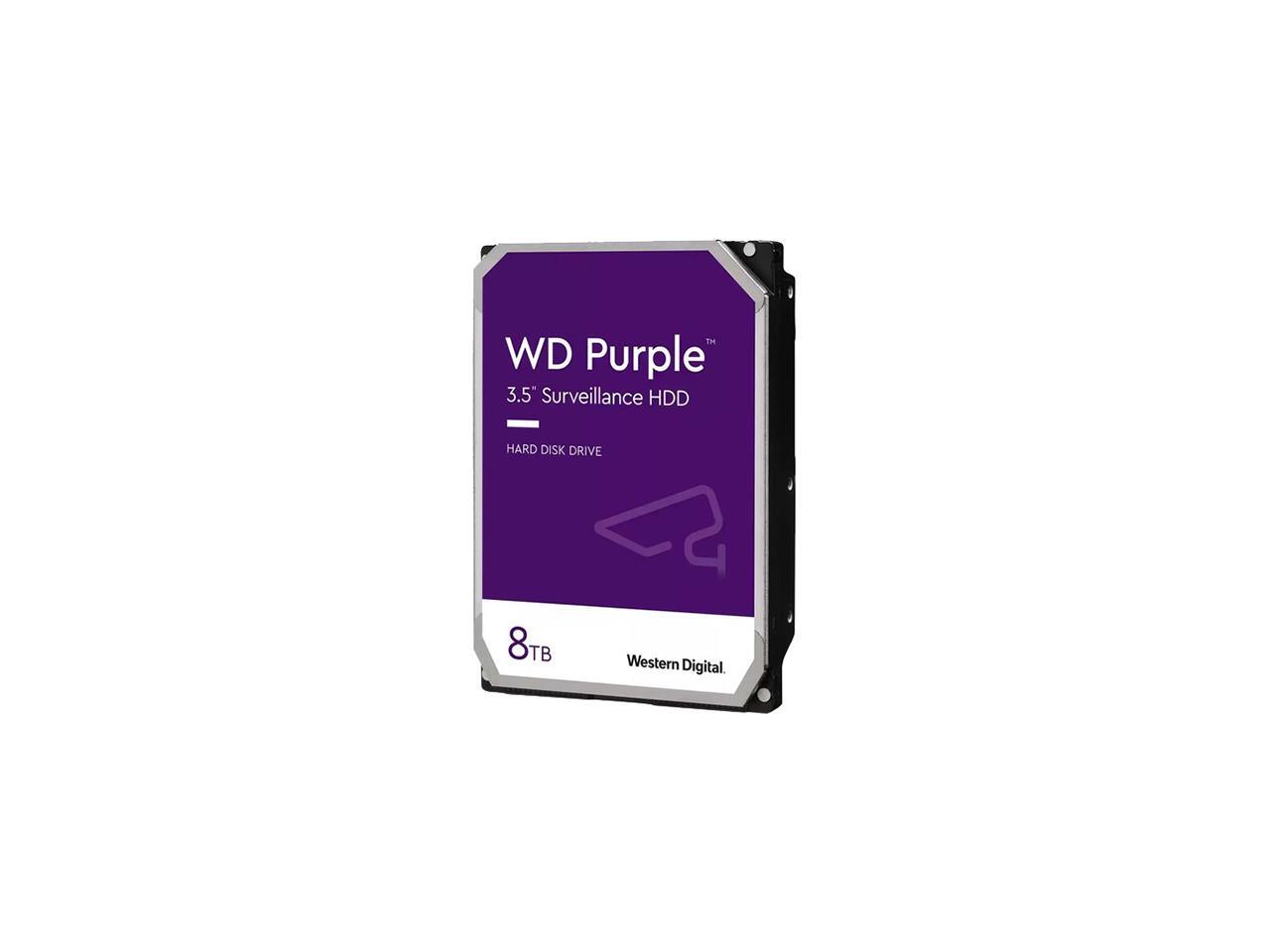 WD WD84PURZ-20PK 8TB 128MB Cache SATA 6.0Gb/s Internal Hard Drive Bare ...