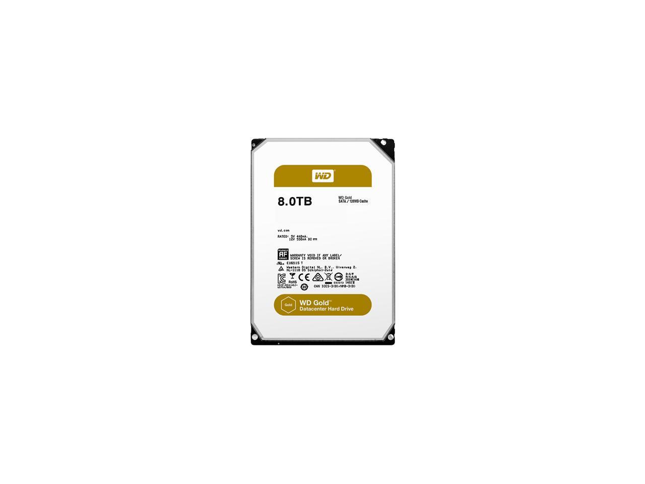 WD Gold 8TB Enterprise Class Hard Disk Drive - 7200 RPM Class SATA 6Gb ...