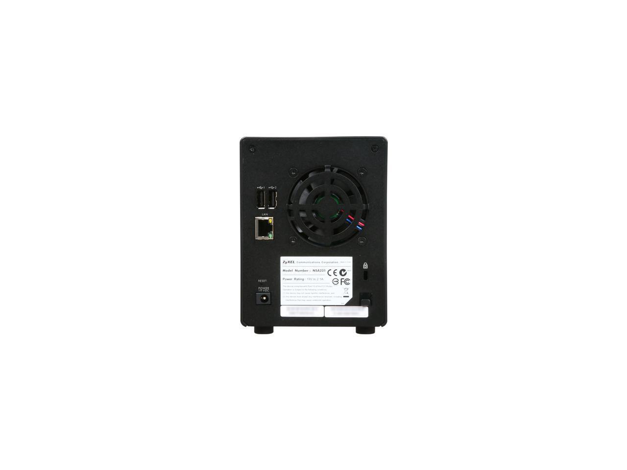 ZyXEL NSA221 2 Bay Network Storage Server For Digital Home - Newegg.com