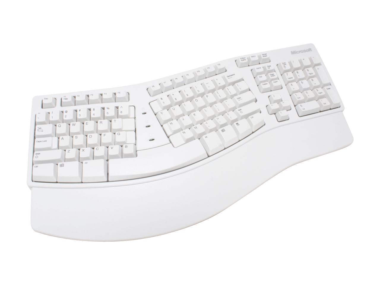 Microsoft A1300002S White Natural Keyboard Elite