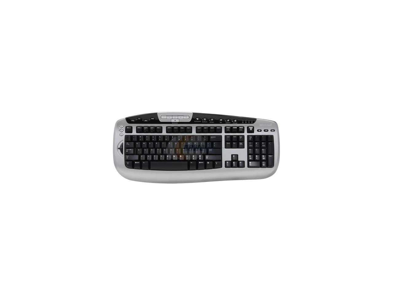Microsoft BX100005 Silver/Black Wired Digital Media Pro Keyboard