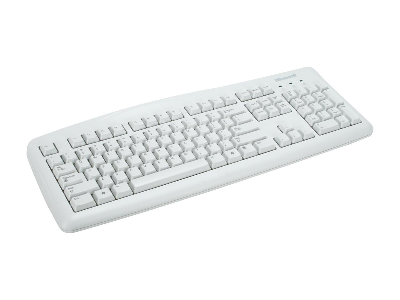 Microsoft Wired Keyboard 200 - White - OEM - Newegg.com