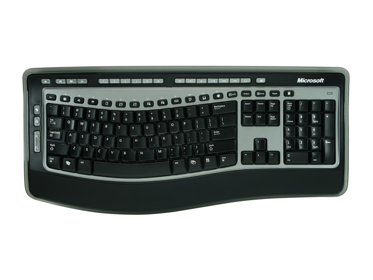 Open Box: Microsoft J9C-00001 Black wireless Wireless Keyboard 6000 ...