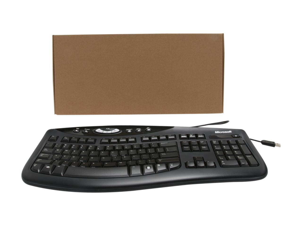 Microsoft Comfort Curve Keyboard 2000 7FH-00001 Black Wired Keyboard