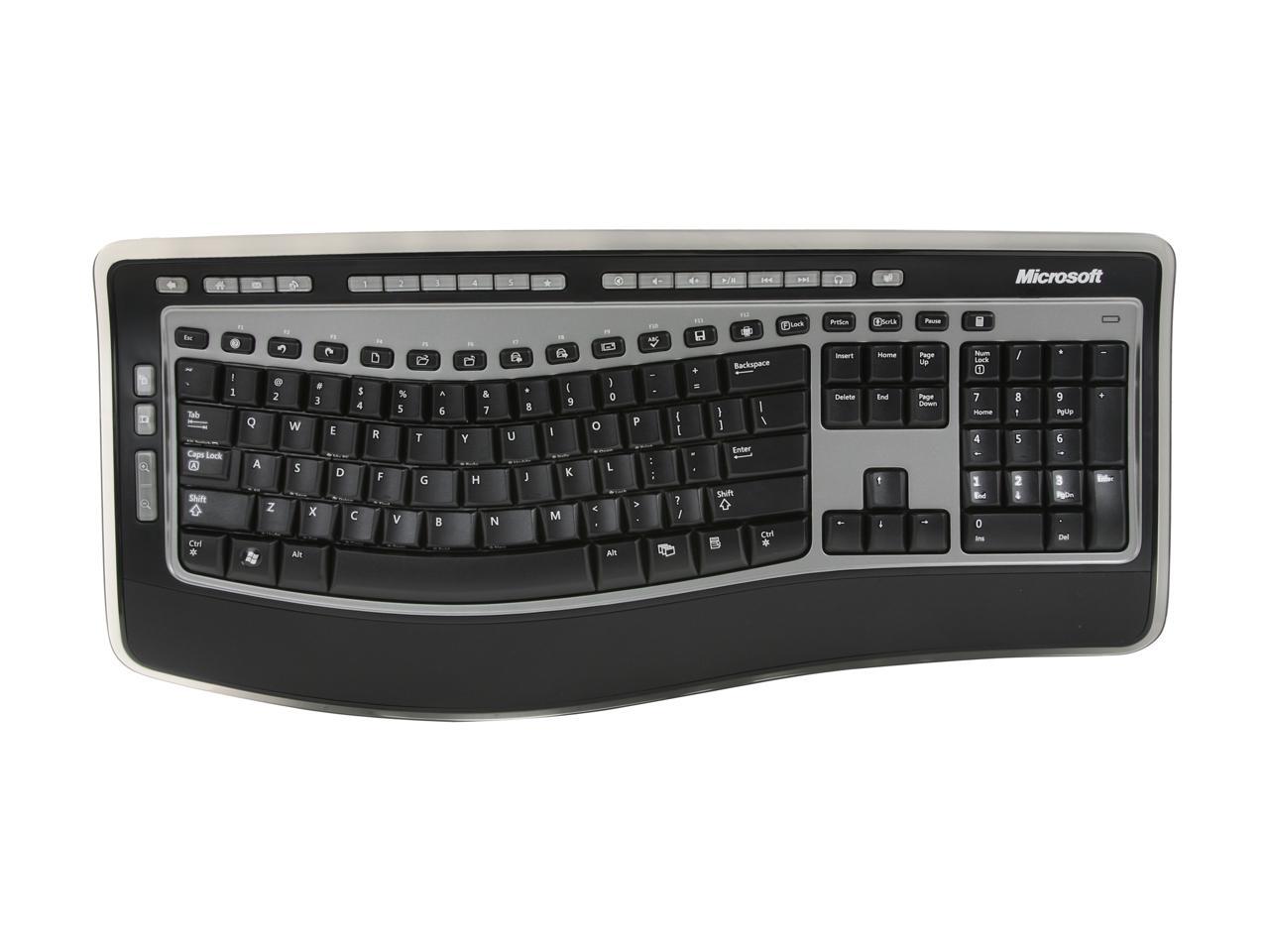 Refurbished: Microsoft Wireless Keyboard 6000 J9C-00001 Black RF ...