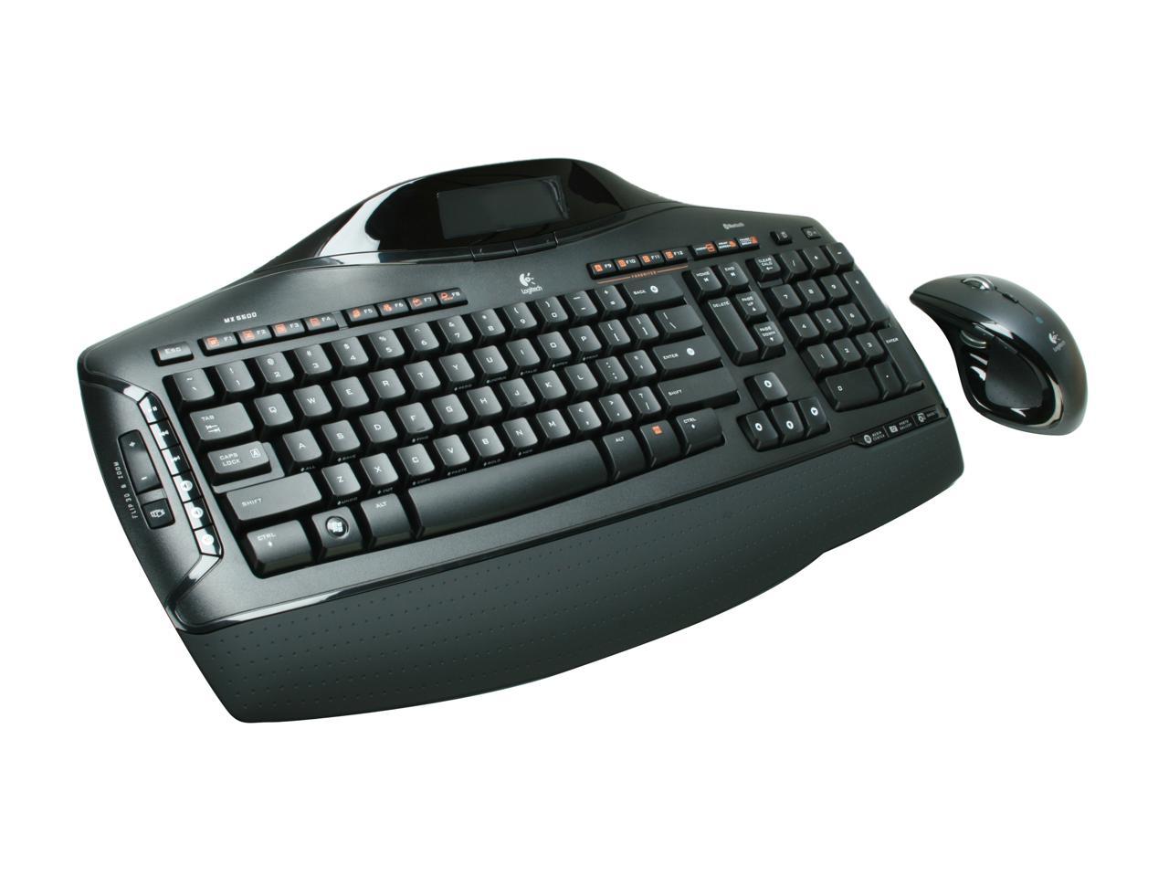 Opdatering Tolk Perle Logitech MX 5500 Revolution Black Bluetooth Cordless Desktop Standard  keyboard & Mouse Kit - Newegg.com