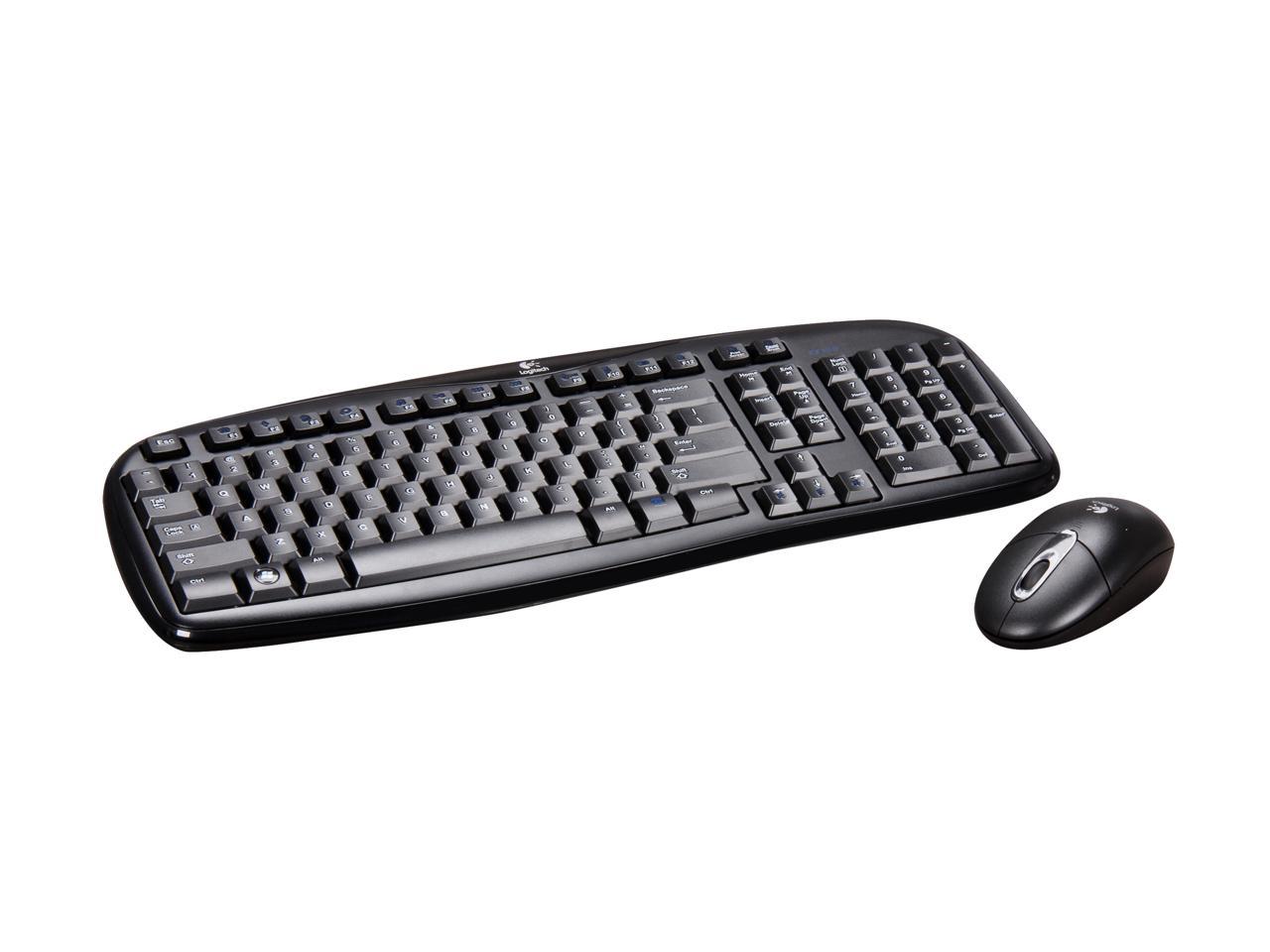 Logitech Cordless EX 100 RF Wireless and Mouse -