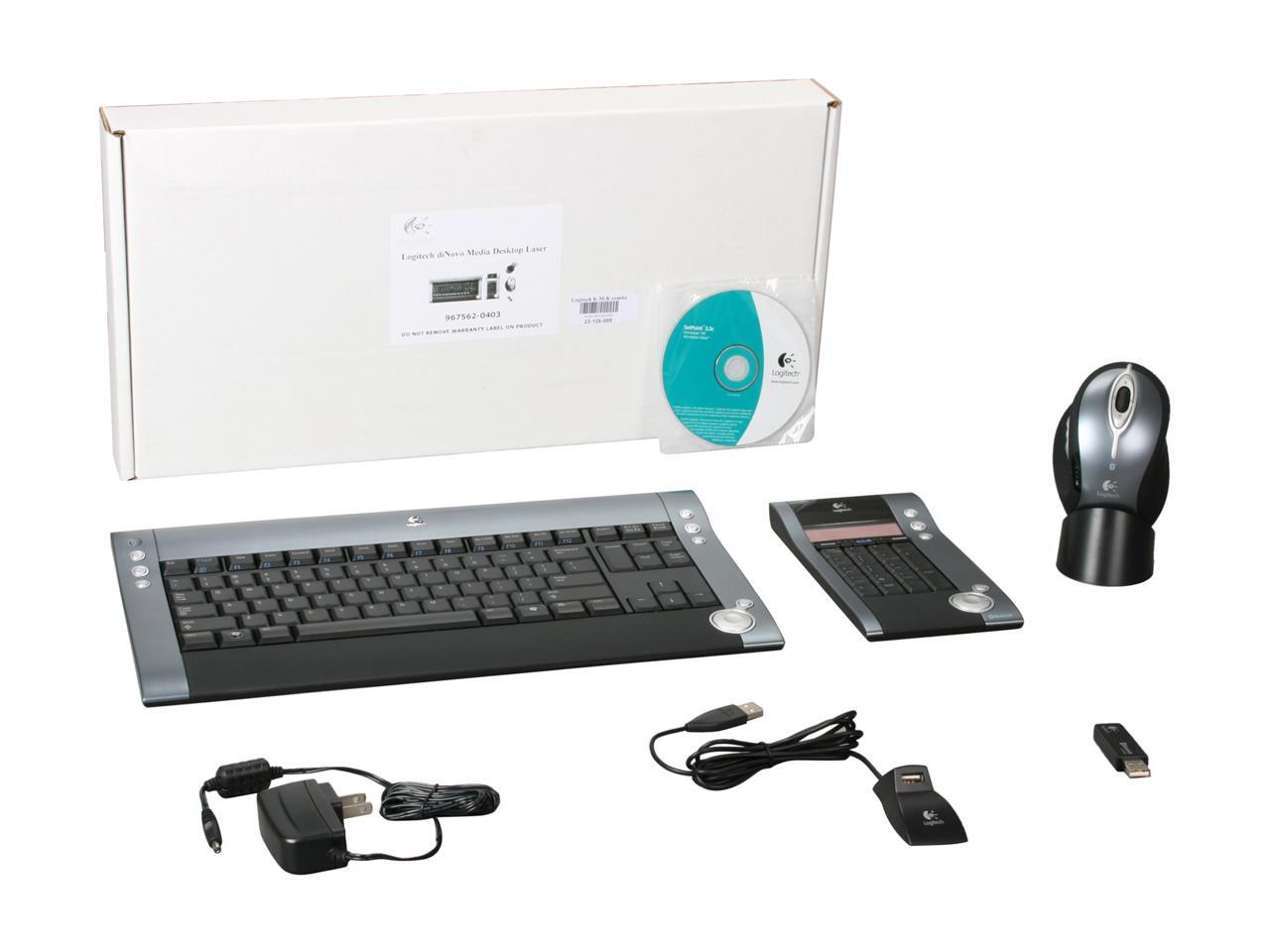 Logitech diNovo Media Desktop Laser 103 Normal Keys 16 Function