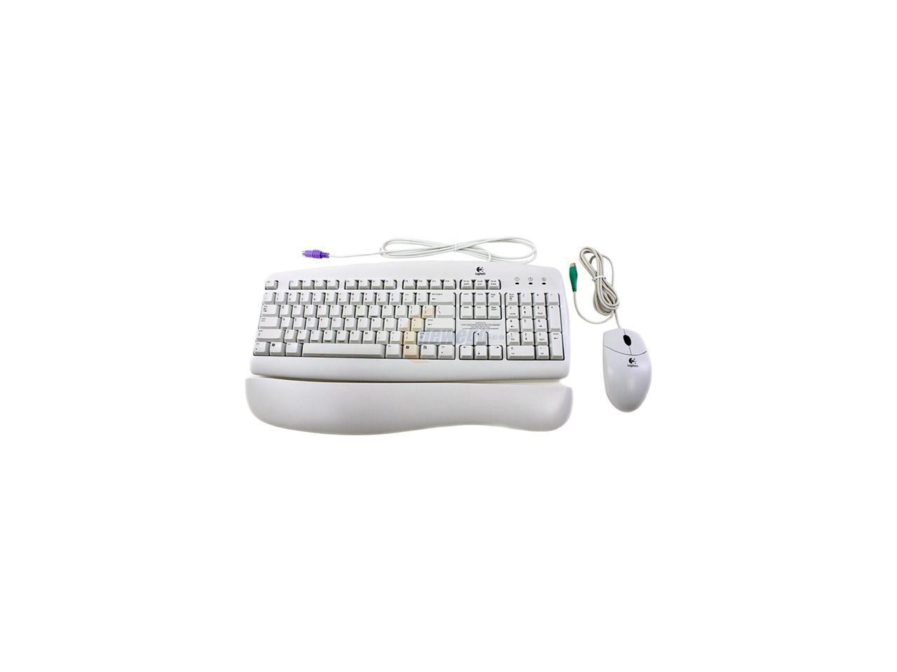 Logitech Deluxe Desktop Bundle 9672901403 White Wired Keyboard