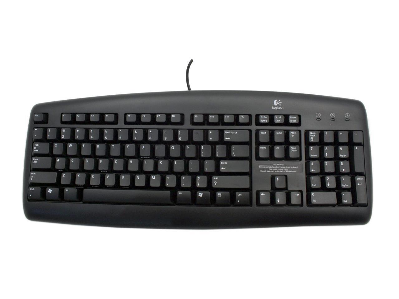 Logitech 9675020403 Black Wired Value Keyboard
