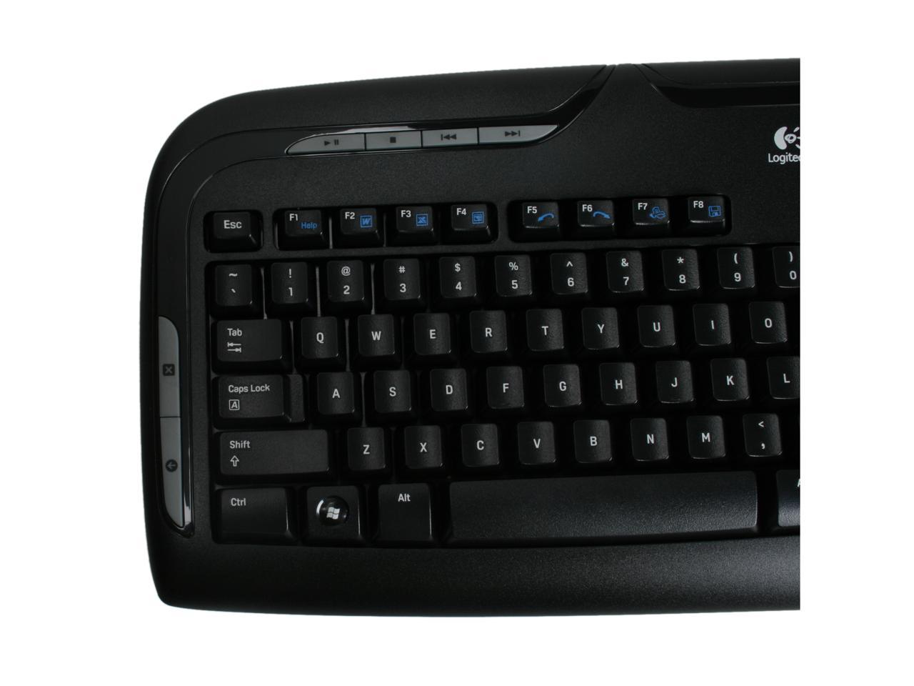 Клавиатура logitech cordless desktop ex110 как подключить