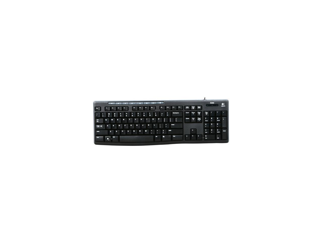 Logitech K200 Black Wired Keyboard For Business Newegg Ca