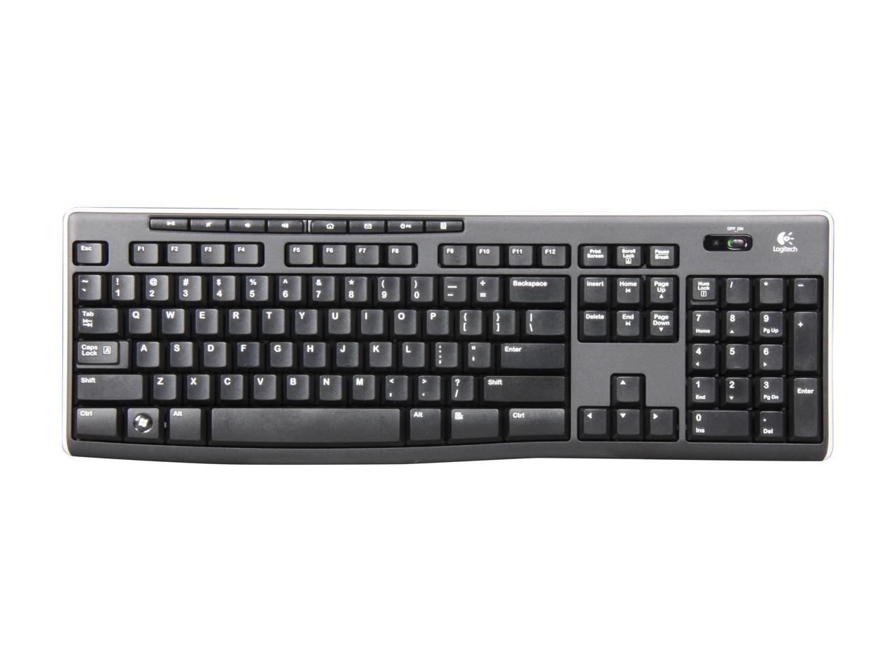 Logitech K270 2.4GHz Wireless Keyboard - Black - Newegg.ca