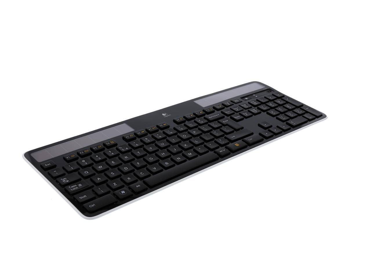 logitec solar powered keyboard software