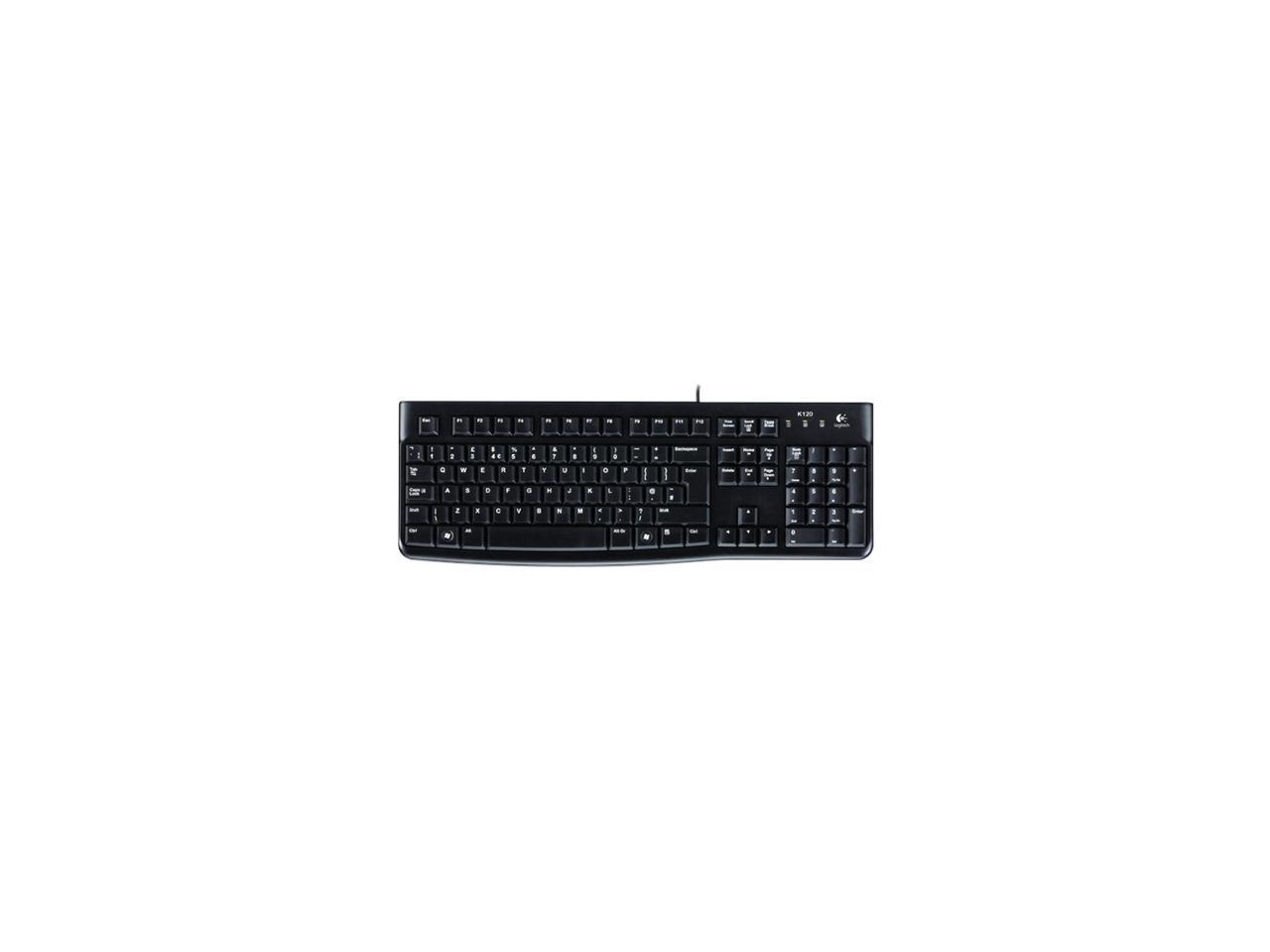 Logitech K120 Black Wired Keyboard - FR - Newegg.ca