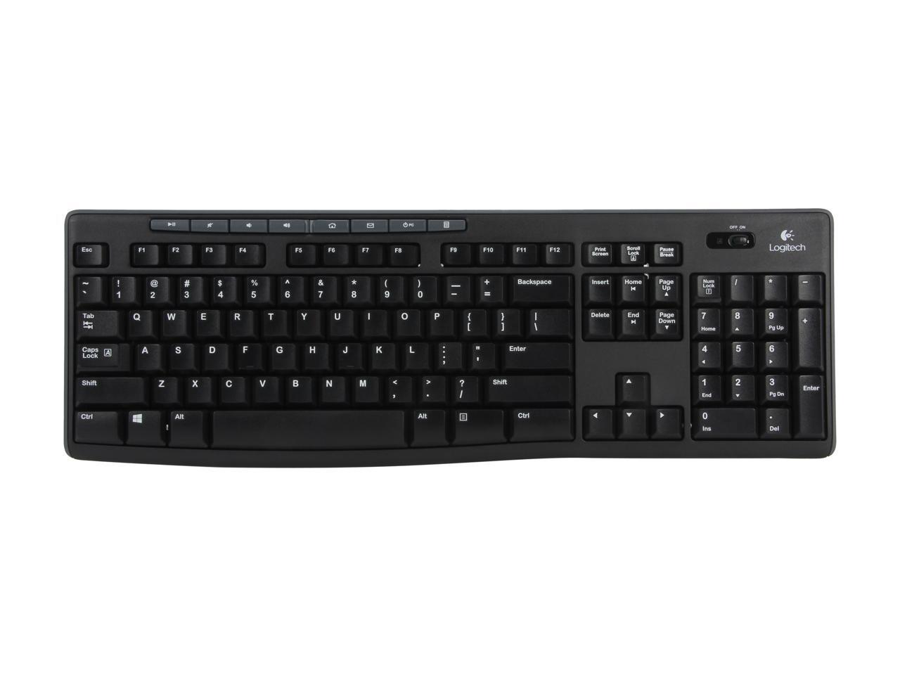 Logitech Wireless Combo MK270 920004536 Black RF Wireless Keyboard