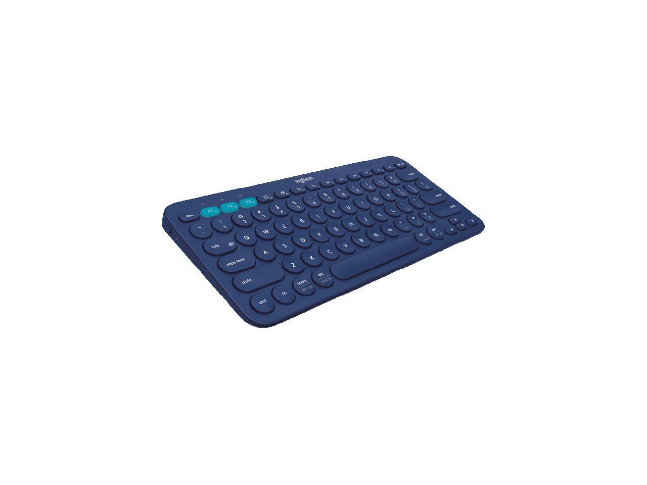 Logitech K380 9 Blue Bluetooth Wireless Keyboard Newegg Com