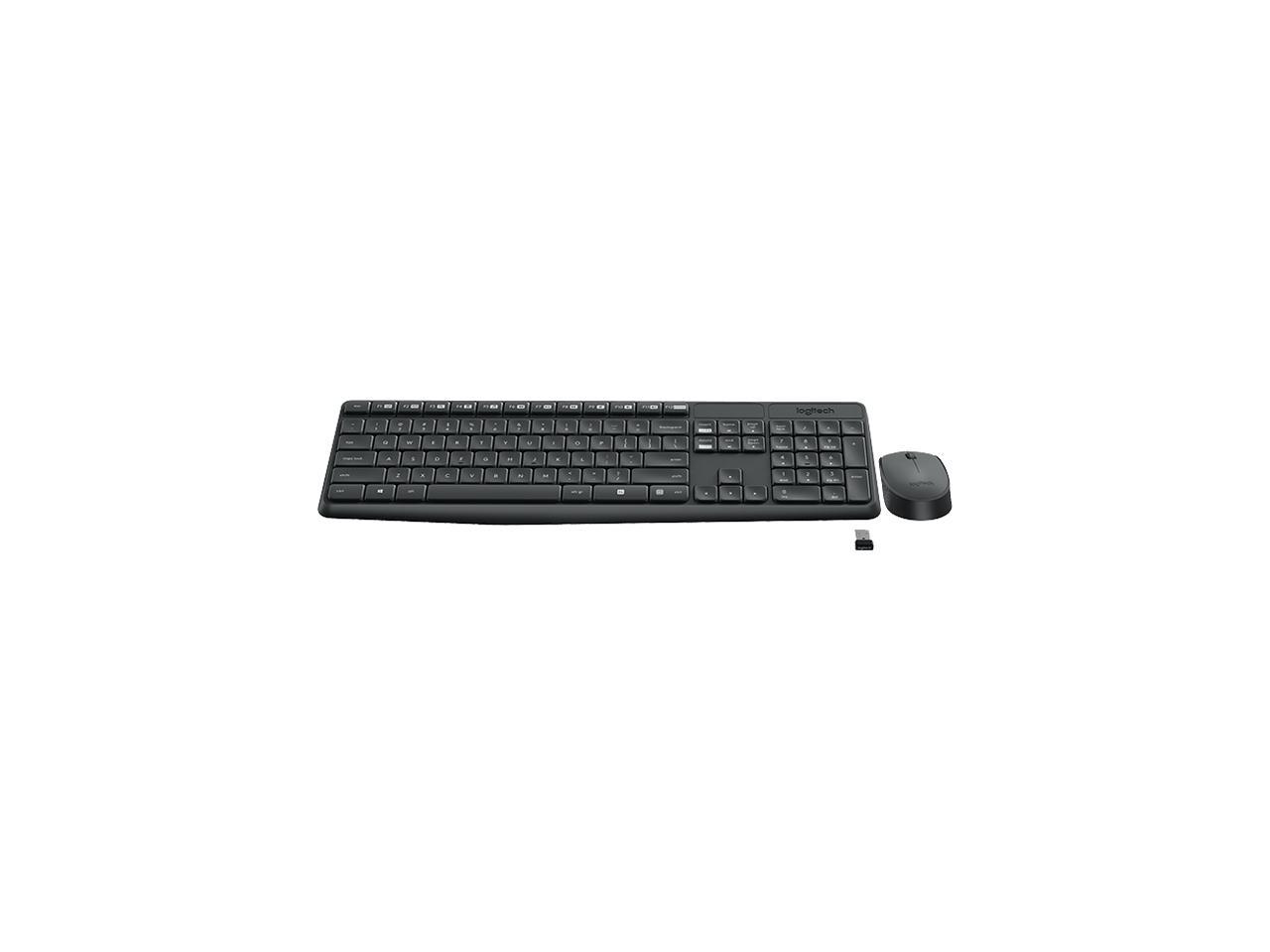 Logitech MK235 Wireless Keyboard and Mouse 920-007935 Gray ...