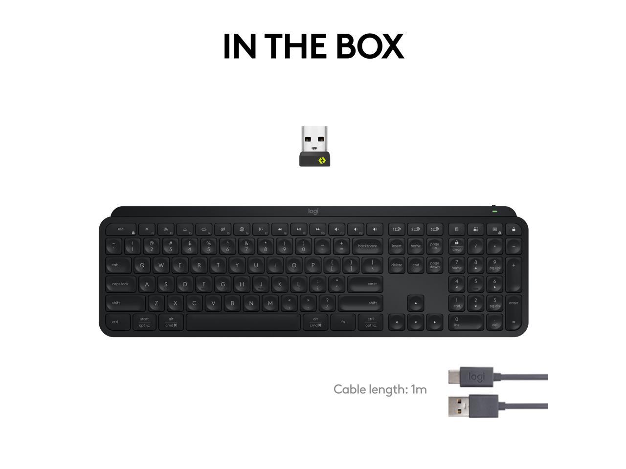 Logitech MX Keys S Wireless Keyboard, Low Profile, Fluid Precise Quiet ...