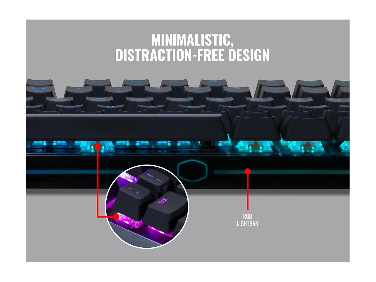 Cooler Master MK730 Tenkeyless Gaming Mechanical Keyboard with Cherry ...