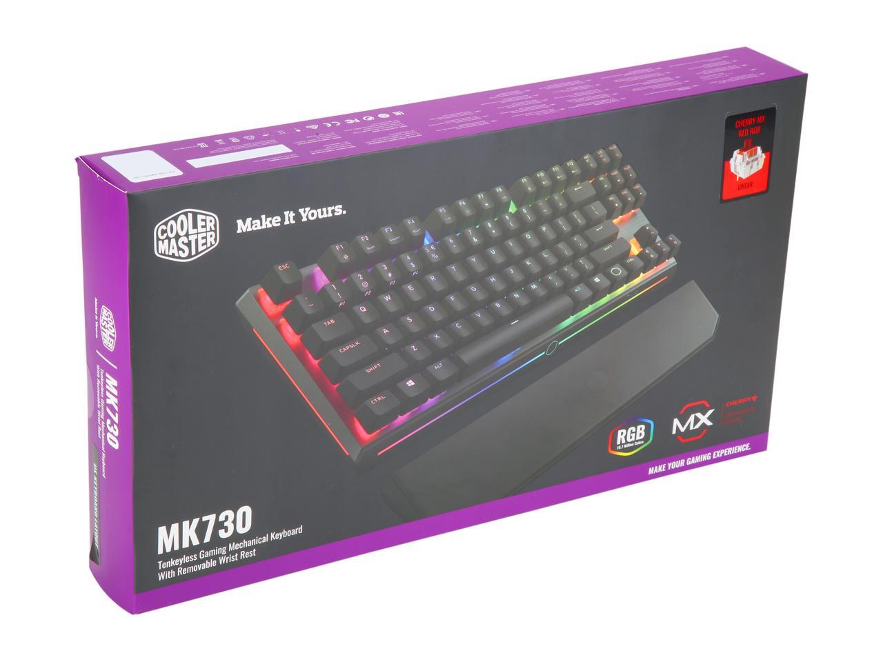 Cooler Master MK730 Tenkeyless Gaming Mechanical Keyboard with Cherry