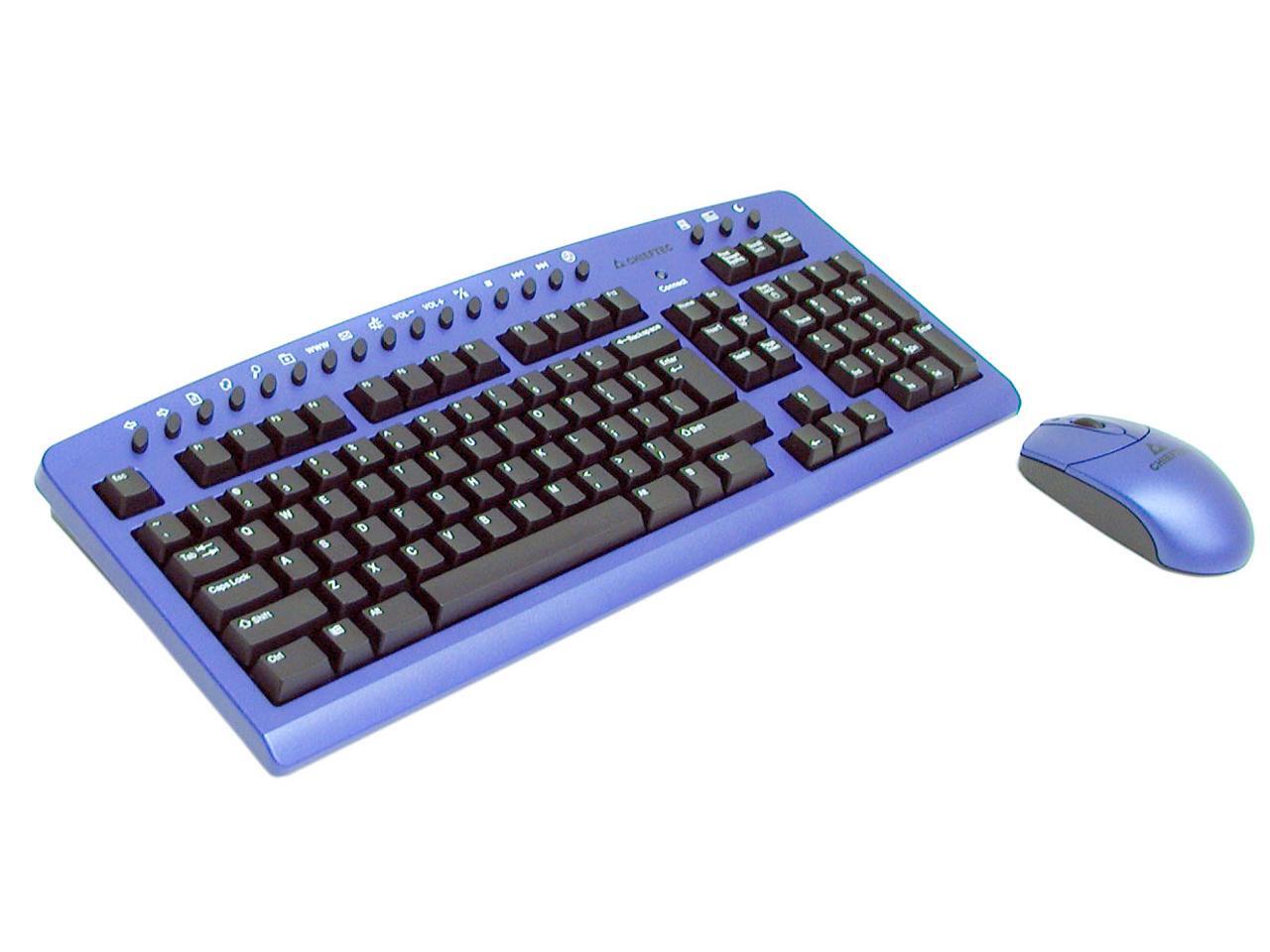 Open Box CHIEFTEC KBMS CHIEF BLUE OPT 2Tone RF Wireless Keyboard