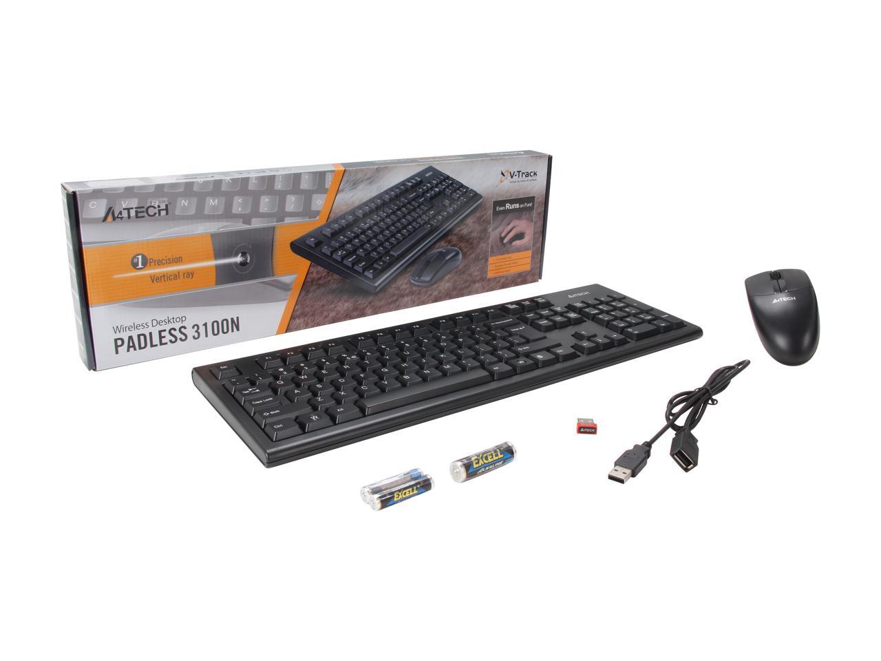 A4Tech 3100N Black RF Wireless Keyboard & Mouse