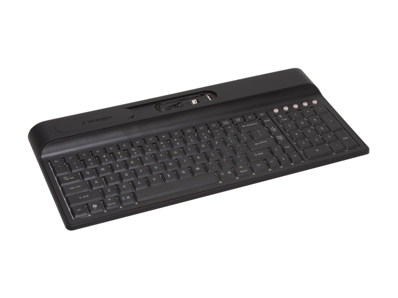 Kensington Ci70 K64396US Black Wired Keyboard with USB Ports