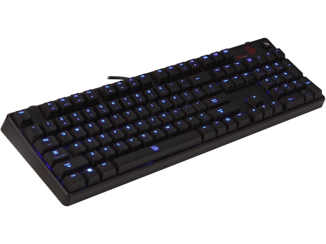 Tt eSPORTS KB-POI-BRBLUS-01 POSEIDON Illuminated Mechanical Keyboard ...