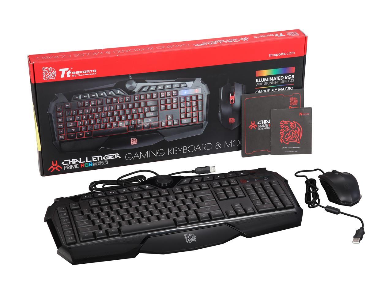 Thermaltake Tt eSports Challenger Prime RGB Gaming Keyboard and Mouse